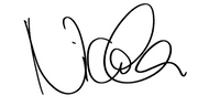 Handsignatur von Gründerin Nicola Wetzel